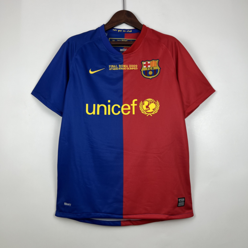 Retro Barcelona 08/09 UEFA Champions League Home Kit